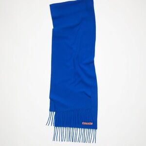acne studios royal blue skinny scarf